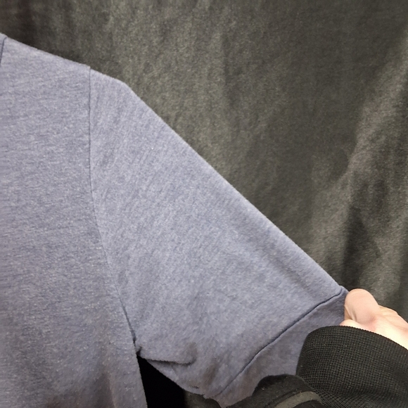 Blueish grey Calvin Klein women's size medium short sleeve w/ 3 buttons on arm - Picture 9 of 12